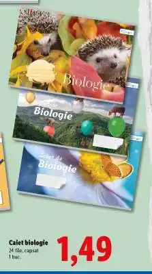 Lidl Caiet biologie Ofertă