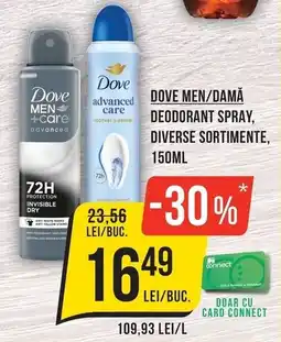 Mega Image Dove men/damă deodorant spray Ofertă