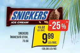 Mega Image Snickers înghețată stick Ofertă