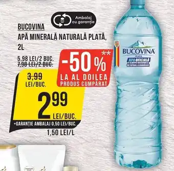 Bucovina apa minerala naturala plată