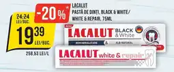 Mega Image Lacalut pastă de dinți, black & white/white & repair Ofertă
