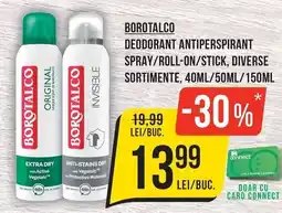 Mega Image Borotalco deodorant antiperspirant Ofertă