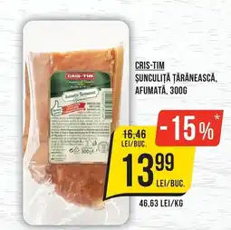 Mega Image Cris-tim șunculită țărănească, afumată Ofertă