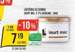 Mega Image Lăptăria cu Caimac iaurt mic Ofertă