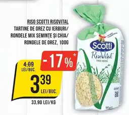 Mega Image Scotti risovital tartine de orez cu ierburi Ofertă