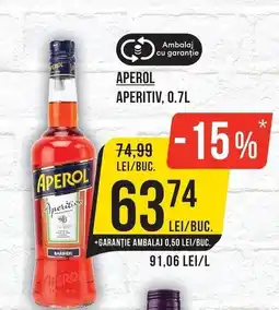 Mega Image Aperol aperitiv Ofertă