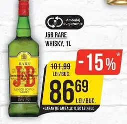 Mega Image J&B rare whisky Ofertă