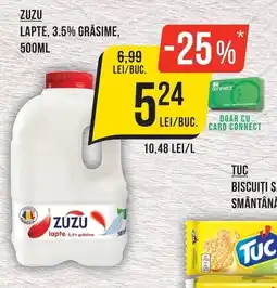 Mega Image Zuzu lapte 3.5% grăsime Ofertă