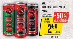 Mega Image Hell băutură energizantă Ofertă