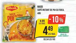 Mega Image Maggi supă instant de pui cu fideea Ofertă
