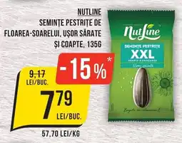 Mega Image Nutline seminte pestrite de floarea-soarelui, ușor sărate și coapte Ofertă