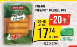 Mega Image Cris-tim crenvurști polonezi Ofertă