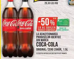 Mega Image Coca-Cola original/zero zahăr Ofertă
