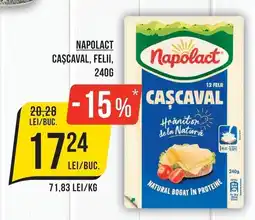 Mega Image Napolact cașcaval, felii Ofertă