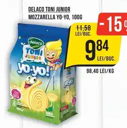 Mega Image Delaco toni junior mozzarella yo-yo Ofertă