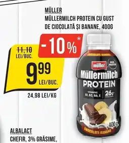 Mega Image Müller müllermilch protein cu gust de ciocolată și banane Ofertă