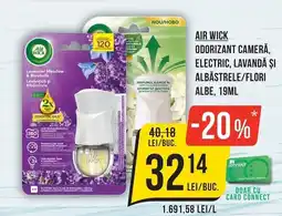 Mega Image Air Wick odorizant cameră, electric, lavandă și albăstrele/flori albe Ofertă