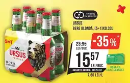 Mega Image Ursus bere blondă Ofertă