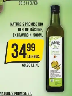 Mega Image Nature's Promise Bio Ulei de măsline, extravirgin Ofertă