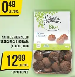 Mega Image Nature's Promise Bio fursecuri cu ciocolata și cocos Ofertă