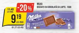Mega Image Milka biscuiti cu ciocolata cu lapte Ofertă