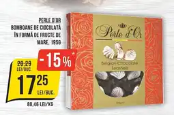 Mega Image Perle d'Or bomboane de ciocolată în formă de fructe de mare Ofertă