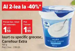 Carrefour Iaurt cu specific grecesc Carrefour Extra Ofertă