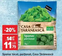 Carrefour Spanac tocat porționat Casa Țărănească Ofertă