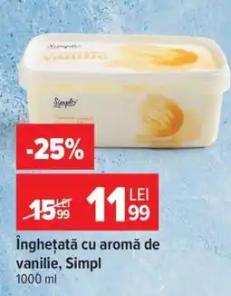 Carrefour Înghețată cu aromă de vanilie Simpl Ofertă
