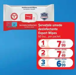 Carrefour Șervețele umede dezinfectante Expert Wipes Ofertă