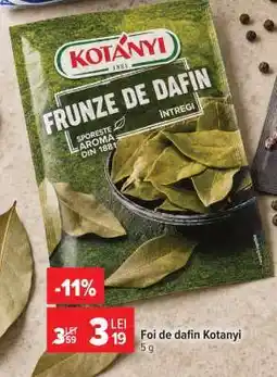 Carrefour Foi de dafin Kotanyi Ofertă