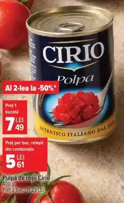 Carrefour Pulpă de roșii, Cirio Ofertă