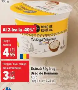Carrefour Brânză Făgăraș Drag de România Ofertă