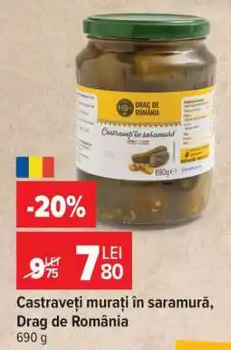 Carrefour Castraveți murați în saramură, Drag de România Ofertă