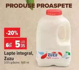 Carrefour Lapte integral, Zuzu Ofertă