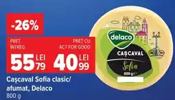 Carrefour Cașcaval Sofia clasic/afumat Delaco Ofertă