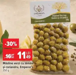 Carrefour Măsline verzi cu lămâie și coriandru, Emperor’s Ofertă
