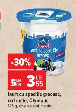 Carrefour Iaurt cu specific grecesc cu fructe, Olympus Ofertă