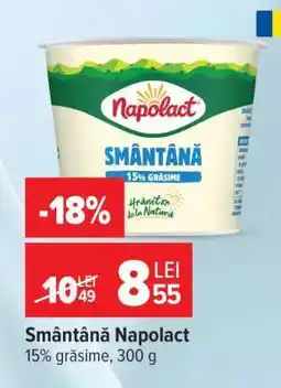 Carrefour Smântână Napolact Ofertă