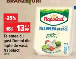 Carrefour Telemea cu Gust Domol din lapte de vacă, Napolact Ofertă