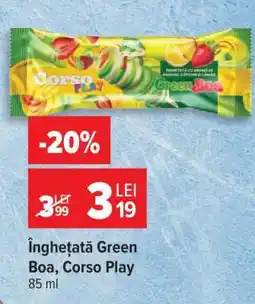 Carrefour Înghețată Green Boa Corso Play Ofertă