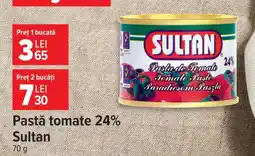 Carrefour Pastă tomate 24%, Sultan Ofertă