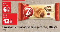 Carrefour Croissant cu cacao/vanilie și cacao, 7Day’s Ofertă