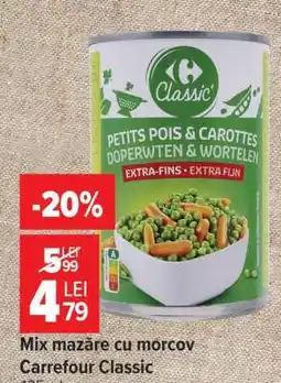 Carrefour Mix mazăre cu morcov, Carrefour Classic Ofertă