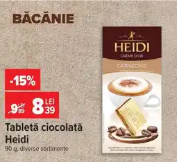 Carrefour Tableta ciocolată Heidi Ofertă