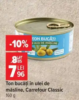 Carrefour Ton bucăți în ulei de măsline Carrefour Classic Ofertă