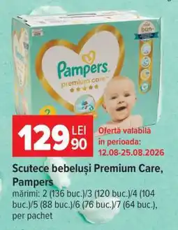 Carrefour Scutece bebeluși Premium Care Pampers Ofertă