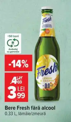 Carrefour Bere Fresh fără alcool Ofertă