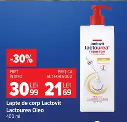 Carrefour Lapte de corp Lactovit Lactourea Oleo Ofertă