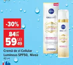 Carrefour Cremă de zi Cellular Luminous, SPF50, Nivea Ofertă